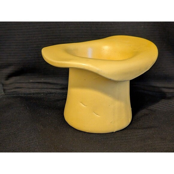 Haeger Top Hat Yellow Ceramic Planter Vintage Hand Made Pottery Made in USA VTG - Picture 3 of 9